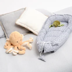 Molis&Co Ninho Bebé Blue Garden | Ninho Portátil para Recém-Nascido
