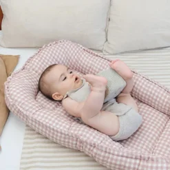 Molis&Co Ninho Bebé Dusty Rose | Ninho Portátil para Recém-Nascido