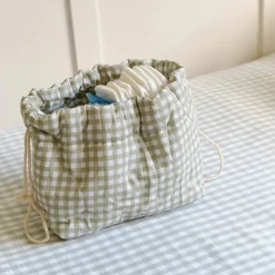 Molis&Co Organizador Mint Tea 22x40cm | Cesto para Fraldas e Essenciais