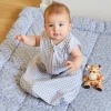 Molis&Co Tapete Bebé Blue Garden 120x120cm | Super Acolchoado e Portátil