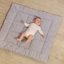Molis&Co Tapete Bebé Blue Garden 120x120cm | Super Acolchoado e Portátil