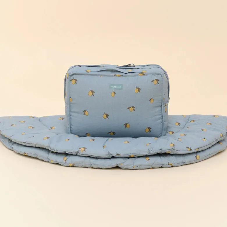 Molis&Co Tapete Brincar Redondo Bebé 100cm | Super Acolchoado e Portátil