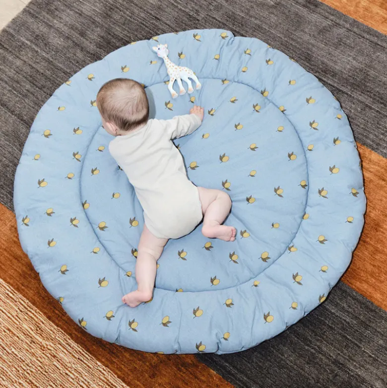 Molis&Co Tapete Brincar Redondo Bebé 100cm | Super Acolchoado e Portátil