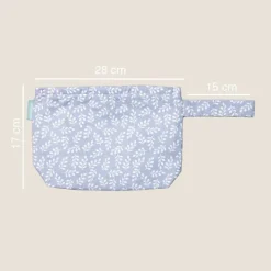 Molis&Co Travel Kit Necessaire Blue Garden | Organizador de Fraldas Impermeável