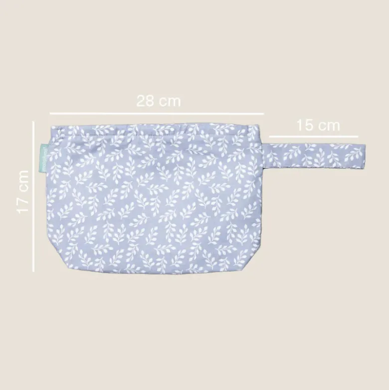 Molis&Co Travel Kit Necessaire Blue Garden | Organizador de Fraldas Impermeável
