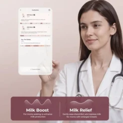 Momcozy Bomba Tira-Leite Rosa M9 Mãos-Livres Singular | Com App e 15 Níveis