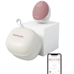 Momcozy Bomba Tira-Leite Rosa M9 Mãos-Livres Singular | Com App e 15 Níveis