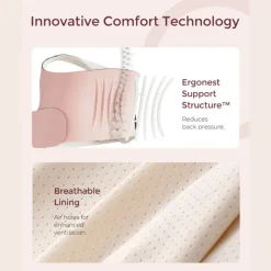 Momcozy Cinta de Maternidade Oster Pink Tamanho L| Suporte Gravidez