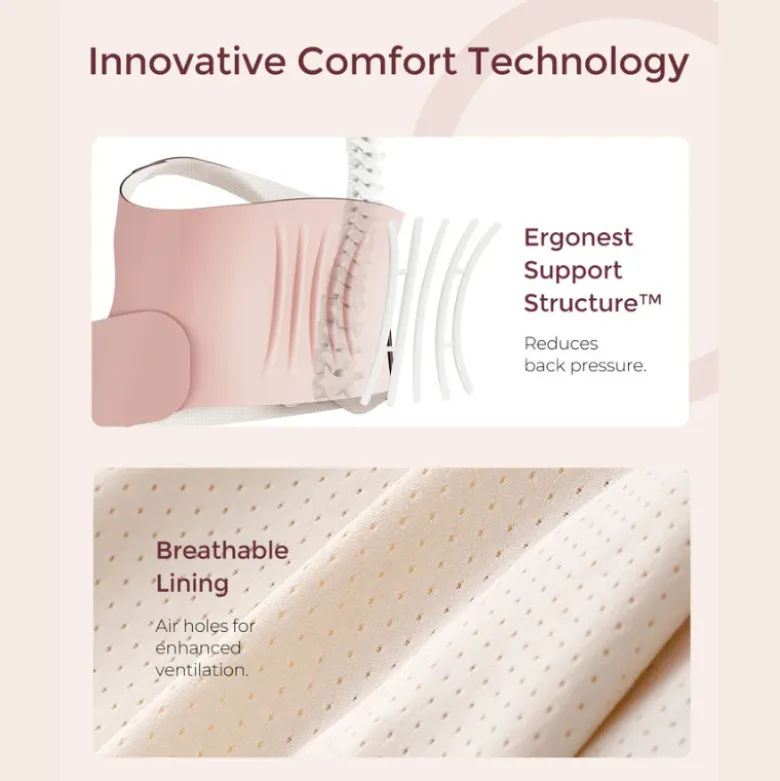 Momcozy Cinta de Maternidade Oster Pink Tamanho XL | Suporte Gravidez