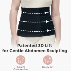 Momcozy Cinta Pós-Parto Preto Tamanho M | Suporte Abdominal