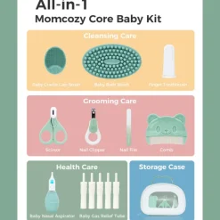 Momcozy Core Baby Kit Verde | Kit Essencial Bebé