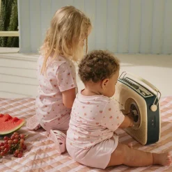 Monneka Calção Curto Algodão Strawberries Rosa Bebé 2A