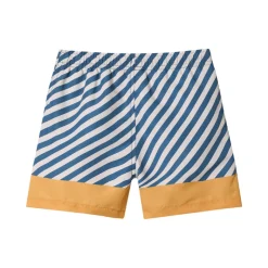 Monnëka Bermuda Banho Boy Stripes Blues 5 Anos | UPF50+ Sem PFAS