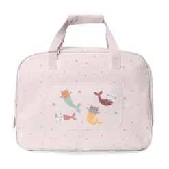 Monnëka Bolsa de Praia Mermaid Cats 50cm | Malha Anti-areia