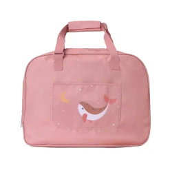 Monnëka Bolsa de Praia Whale Pink 50cm | Malha Anti-areia