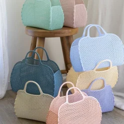 Monnëka Bolsa Retrô Vintage Serenity Blue