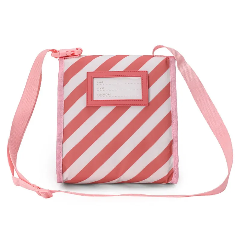 Monnëka Bolsa Térmica Stripes Bloom & Blush | Lancheira Infantil