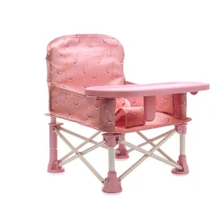 Monnëka Cadeira Dobrável Infantil Whale Pink +6M 15 kg | Bandeja Removível