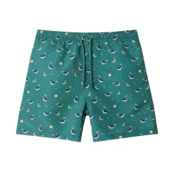 Monnëka Calções de Banho Whale Teal +5 Anos | UPF50+ | Secagem Rápida