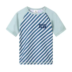 Monnëka Camiseta de Proteção Solar Blues & Beyond 2-3A | UPF50+ | Oeko-Tex