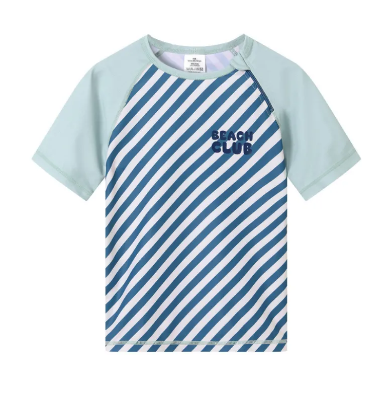 Monnëka Camiseta de Proteção Solar Blues & Beyond 2-3A | UPF50+ | Oeko-Tex