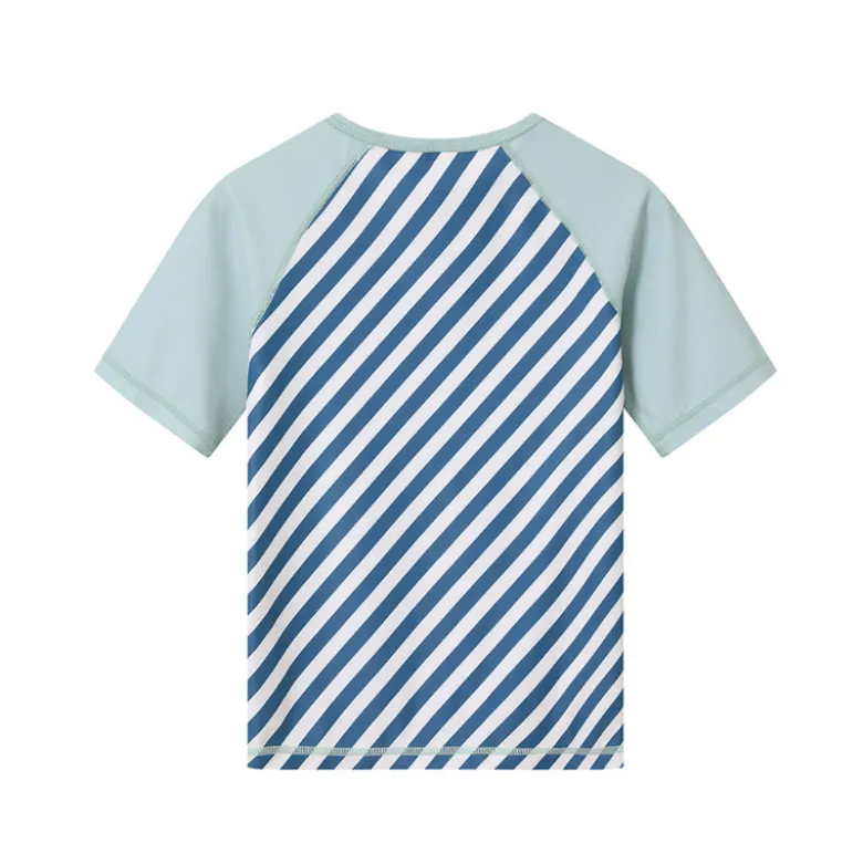 Monnëka Camiseta de Proteção Solar Blues & Beyond 2-3A | UPF50+ | Oeko-Tex