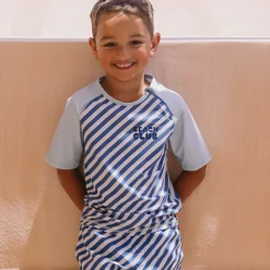 Monnëka Camiseta de Proteção Solar Blues & Beyond 1-2A | UPF50+ | Oeko-Tex