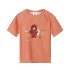 Monnëka Camiseta de Proteção Solar Camping 1-2 Anos | UPF50+ | Oeko-Tex