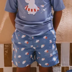Monnëka Camiseta de Proteção Solar Hippos 1-2Anos | UPF50+ | Oeko-Tex