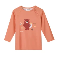 Monnëka Camiseta de Proteção Solar Manga Comprida Camping 1-2 Anos | 50+ Oeko-Tex