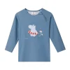 Monnëka Camiseta de Proteção Solar Manga Comprida Hippos 6-12Meses | UPF50+ Oeko-Tex