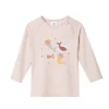 Monnëka Camiseta de Proteção Solar Manga Comprida Mermaid Cats 6-12M | UPF50+ | Oeko-Tex