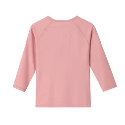 Monnëka Camiseta de Proteção Solar Manga Comprida Whale Pink 4-5A | UPF50+ | Oeko-Tex
