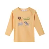 Monnëka Camiseta de Proteção Solar Manga Comprida Wild Animals 4-5A | UPF50+ | Oeko-Tex
