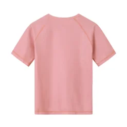 Monnëka Camiseta de Proteção Solar Whale Pink 2-3A | UPF50+ | Oeko-Tex