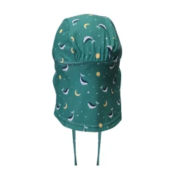 Monnëka Chapéu de Praia Bebé Whale Teal S 6-12M | UPF50+