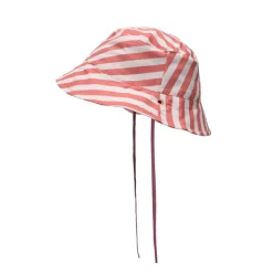 Monnëka Chapéu Reversível Stripes Bloom & Blush S 6-18 Meses | Circunferência craniana 46-49