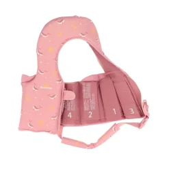 Monnëka Colete Flutuante Aprendizagem Whale Pink 1-2 Anos | 11-15kg | Para os primeiros contactos com a água