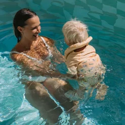 Monnëka Colete Flutuante Aprendizagem Whale Teal 1-2 Anos | 11-15kg | Para os primeiros contactos com a água