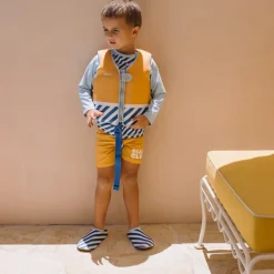 Monnëka Colete Flutuante Stripes Blues & Beyond 3-6 Anos | Ideal para aprendizagem da natação