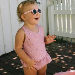 Monnëka Óculos de Sol Criança Magnolia 3-5 Anos | Inclui Estojo e Fita de Silicone