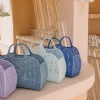 Monnëka Saco Retro Vintage Azure | 25x30x10 cm | Ideal para praia