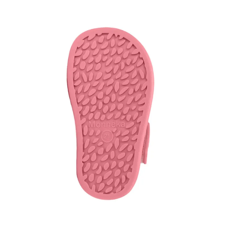 Monnëka Sandálias Infantis T21 Bloom & Blush | Barefoot | PVC Sem Ftalatos
