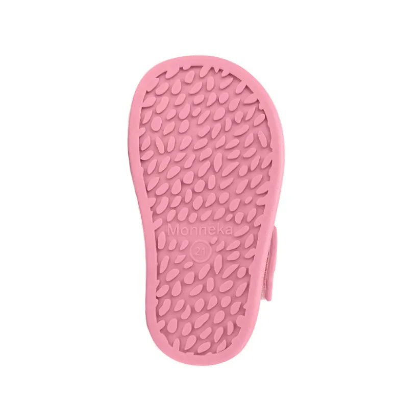 Monnëka Sandálias Infantis T20 Whale Pink Rosa | Barefoot | PVC Sem Ftalatos