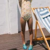 Monnëka Sandálias Infantis T20 Whale Teal Verdes | Barefoot | PVC Sem Ftalatos
