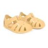 Monnëka Sandálias Infantis T21 Wild Animals Amarelas | Barefoot | PVC Sem Ftalatos
