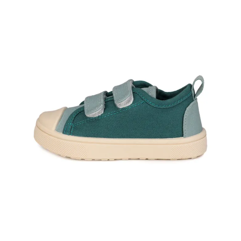 Monnëka Sapatilhas de Lona Infantil Moss T29 | Barefoot Drop Zero | Sola Antiderrapante