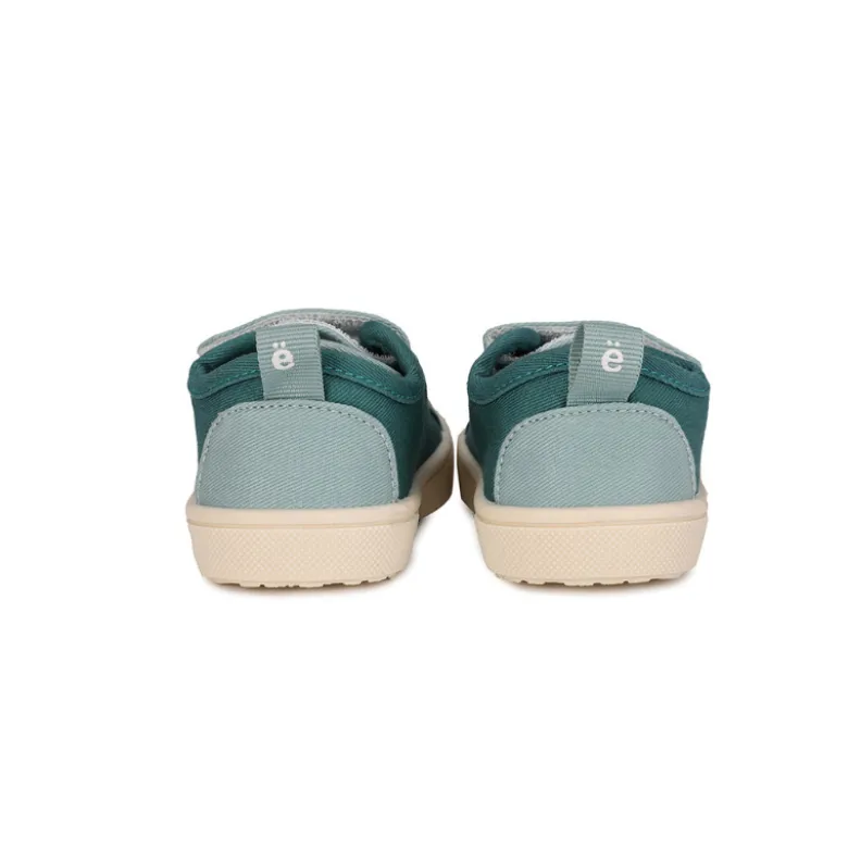 Monnëka Sapatilhas de Lona Infantil Moss T29 | Barefoot Drop Zero | Sola Antiderrapante