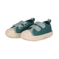 Monnëka Sapatilhas de Lona Infantil Moss T22 | Barefoot Drop Zero | Sola Antiderrapante