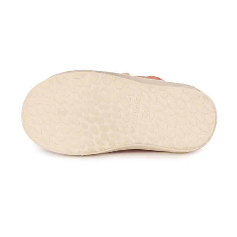 Monnëka Sapatilhas de Lona Infantil Tangerine T26 | Barefoot Drop Zero | Sola Antiderrapante